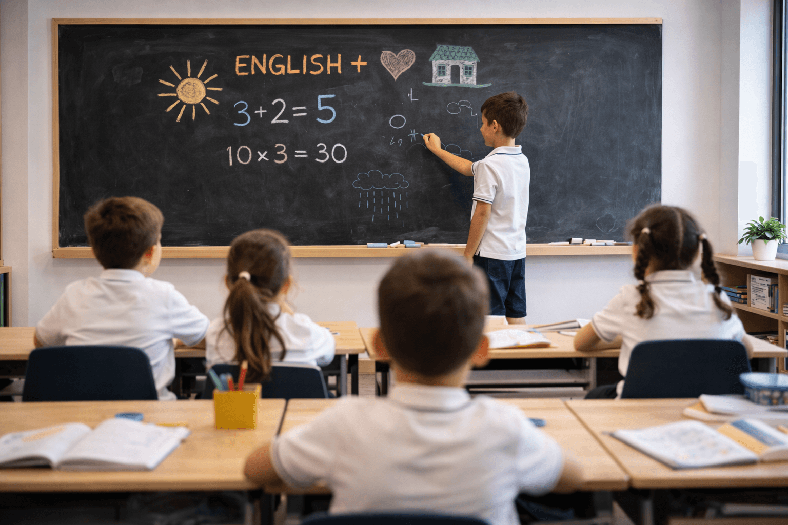 Escena cotidiana de la comunidad educativa del Colegio del Sol