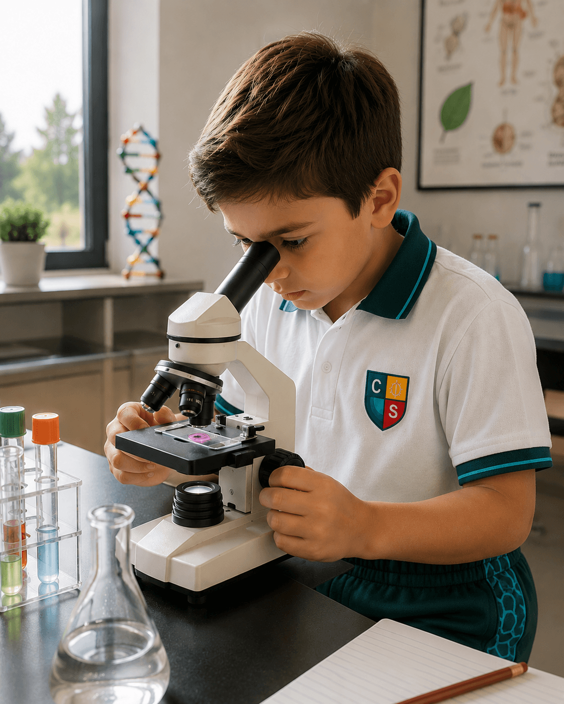 Actividad escolar en un espacio del Colegio Del Sol
