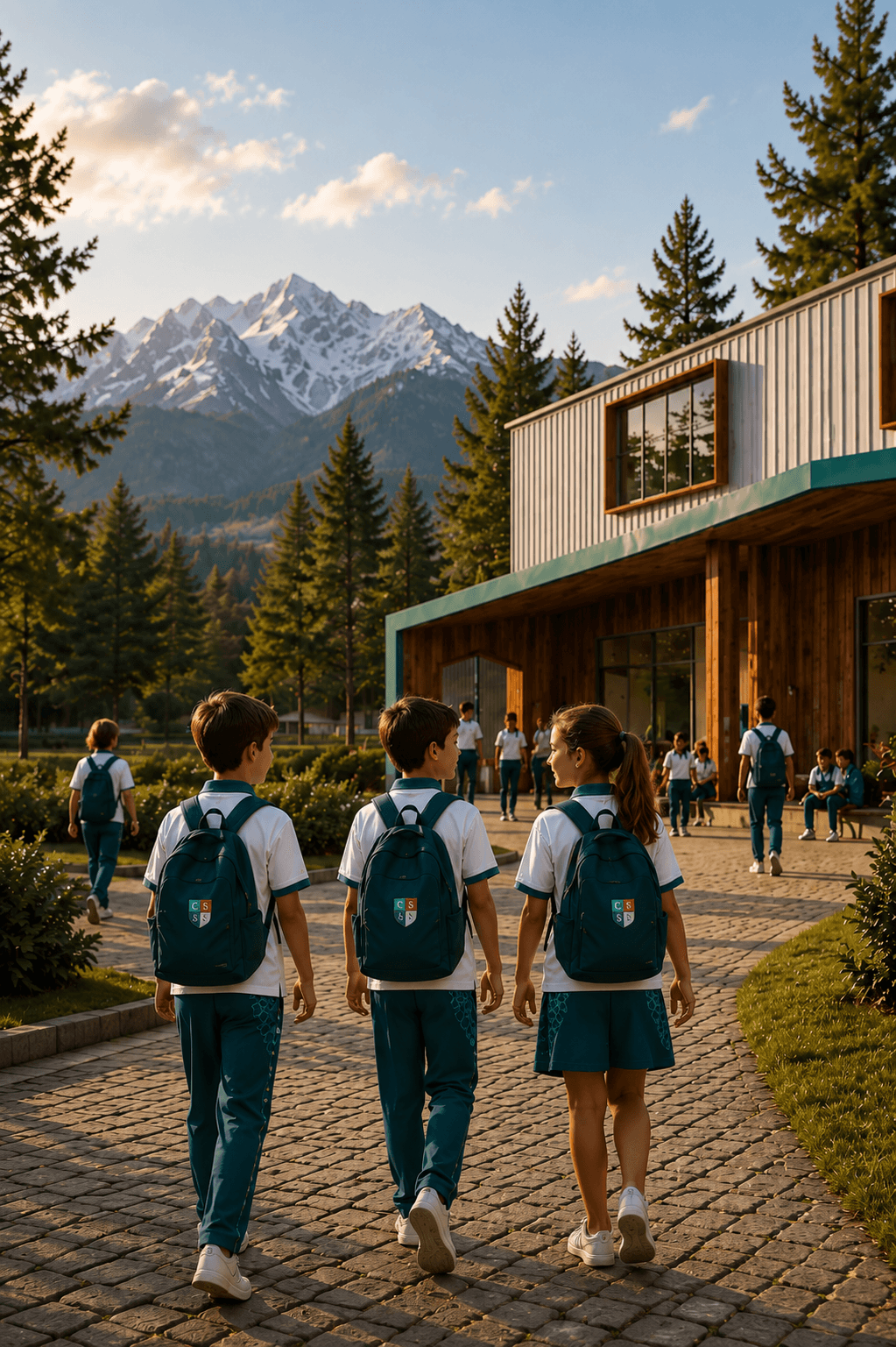 Escena cotidiana de la comunidad educativa del Colegio Del Sol