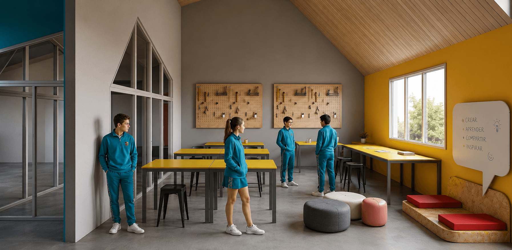 Estudiantes en una actividad del Colegio Del Sol